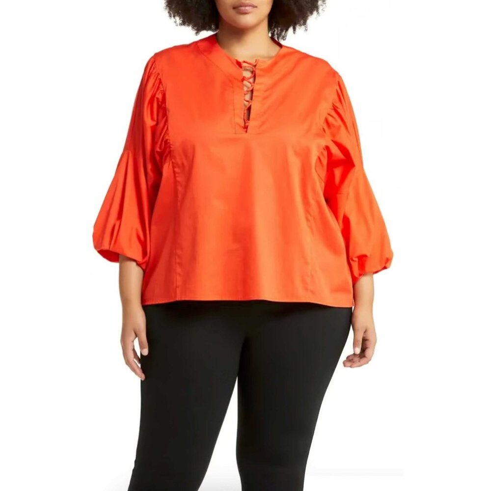 NWT Harshman Joelle Blouse - size XS – Coral